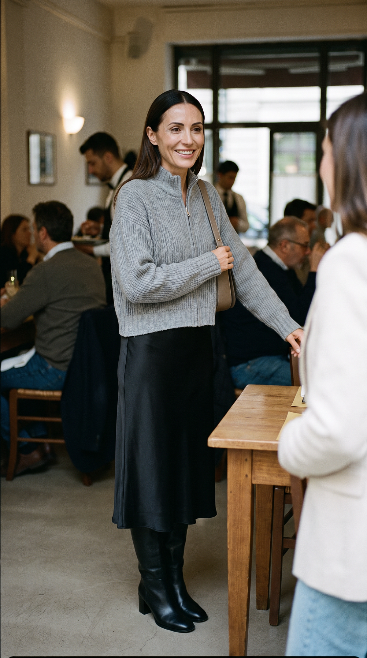 The Zip Turtleneck Cardigan
