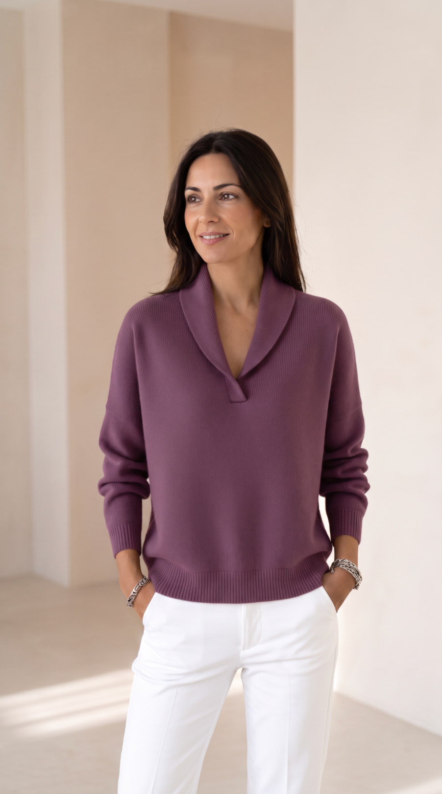 The Shawl Collar Sweater