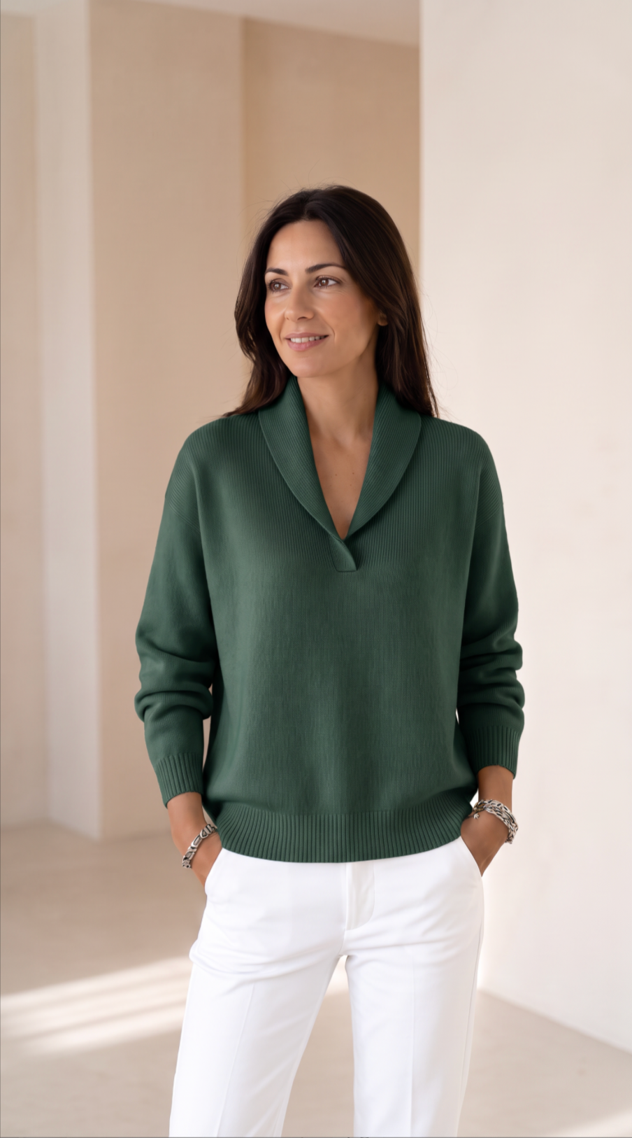 The Shawl Collar Sweater
