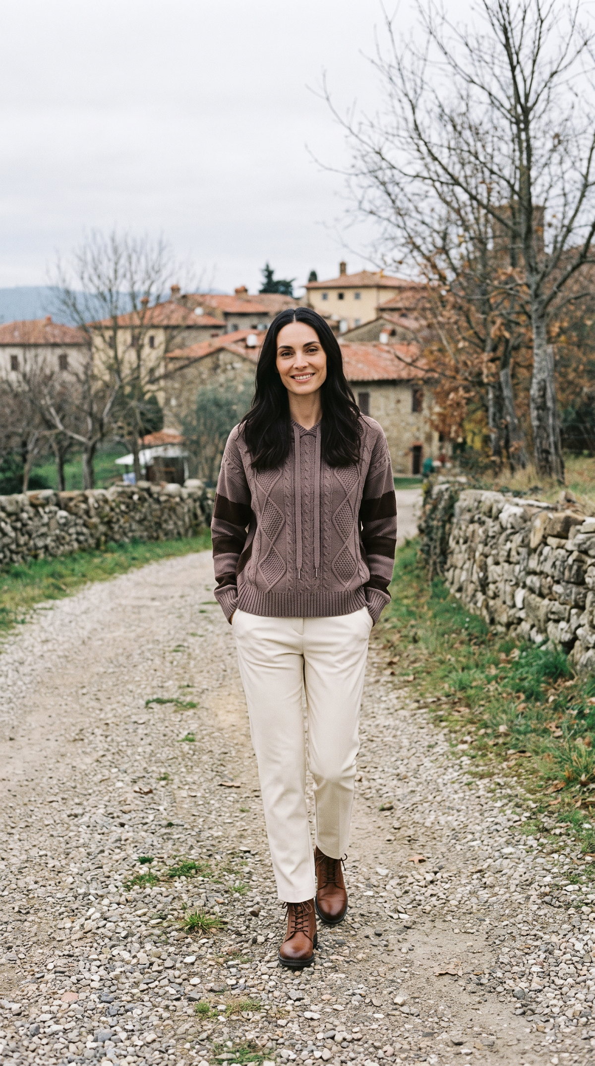 The Hooded Jacquard Sweater