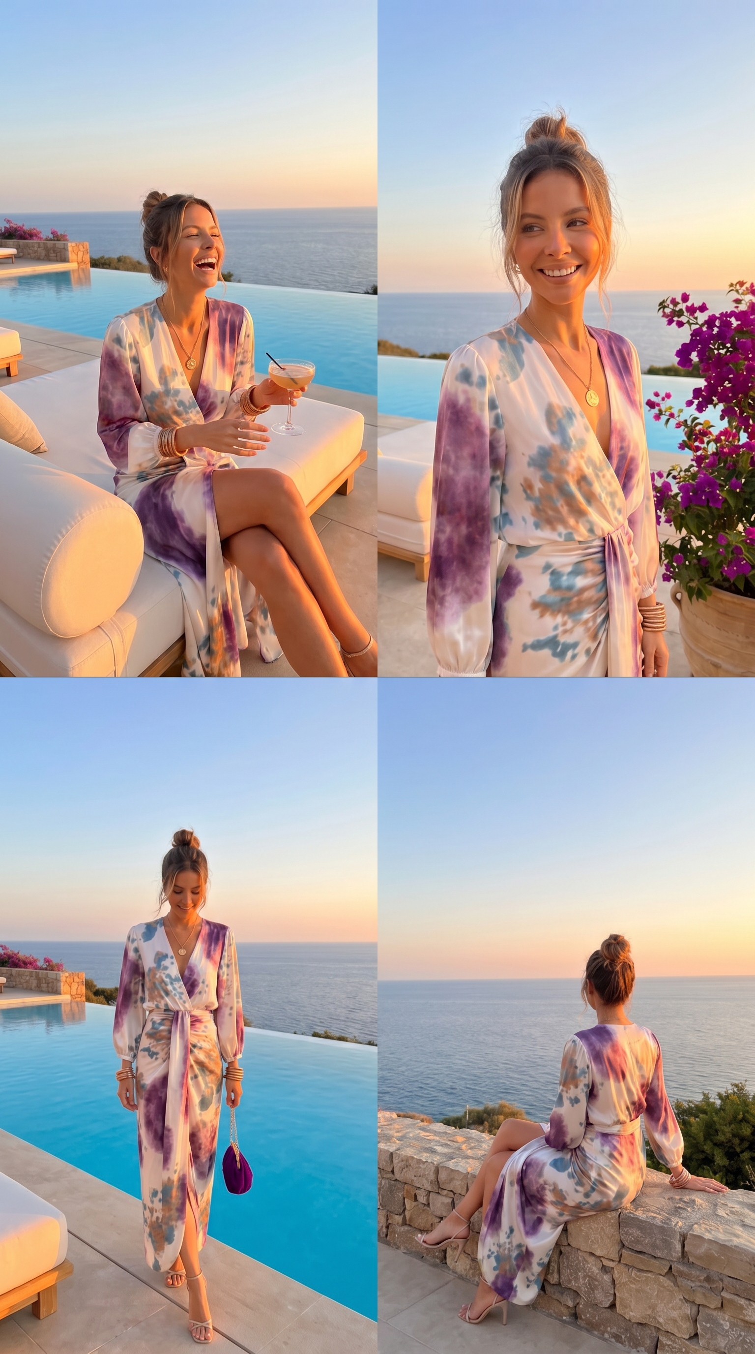 The Watercolour Wrap Dress