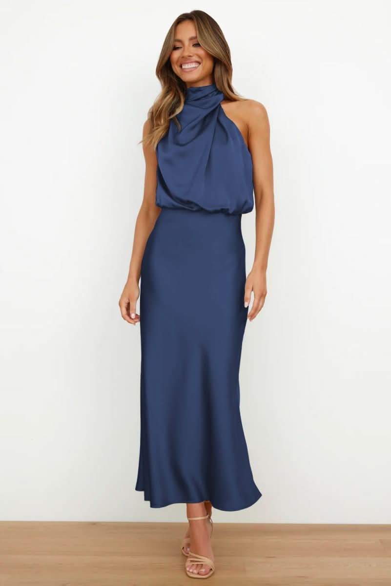 The Satin Halter Dress