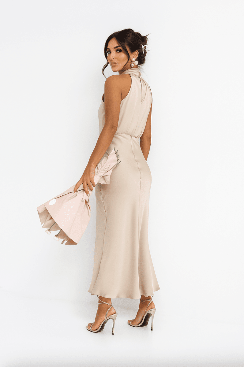 The Satin Halter Dress