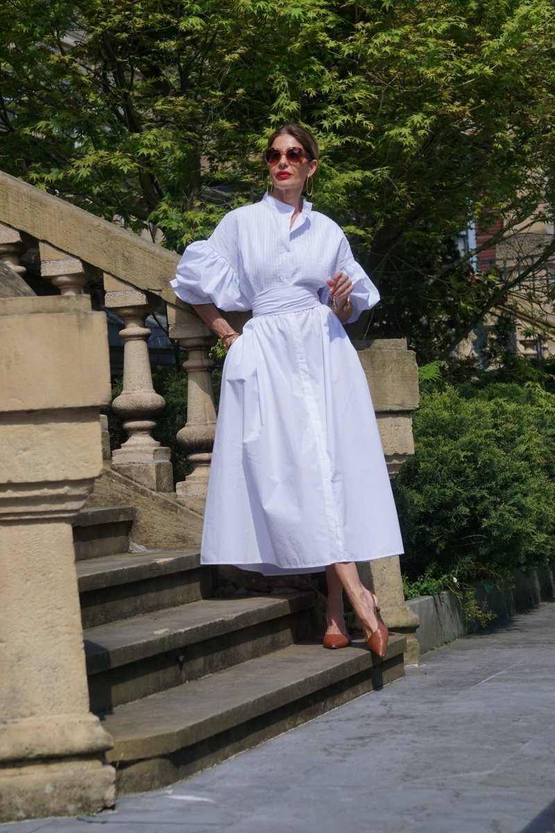 The Pintuck Midi Dress