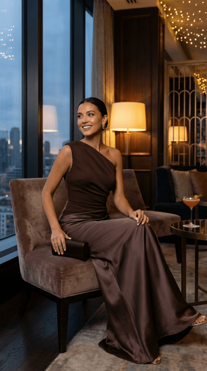 The Sorrento One-Shoulder Maxi Dress