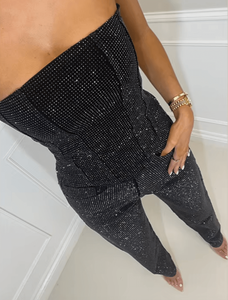 The Starlit Denim Corset Set