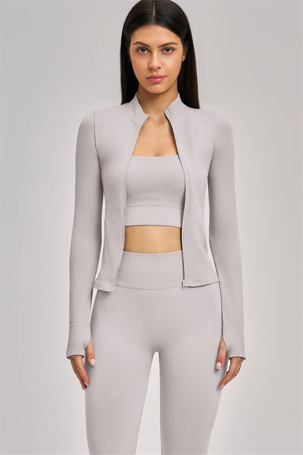 The Soleil Set | Jacket · Sports Bra · Legging