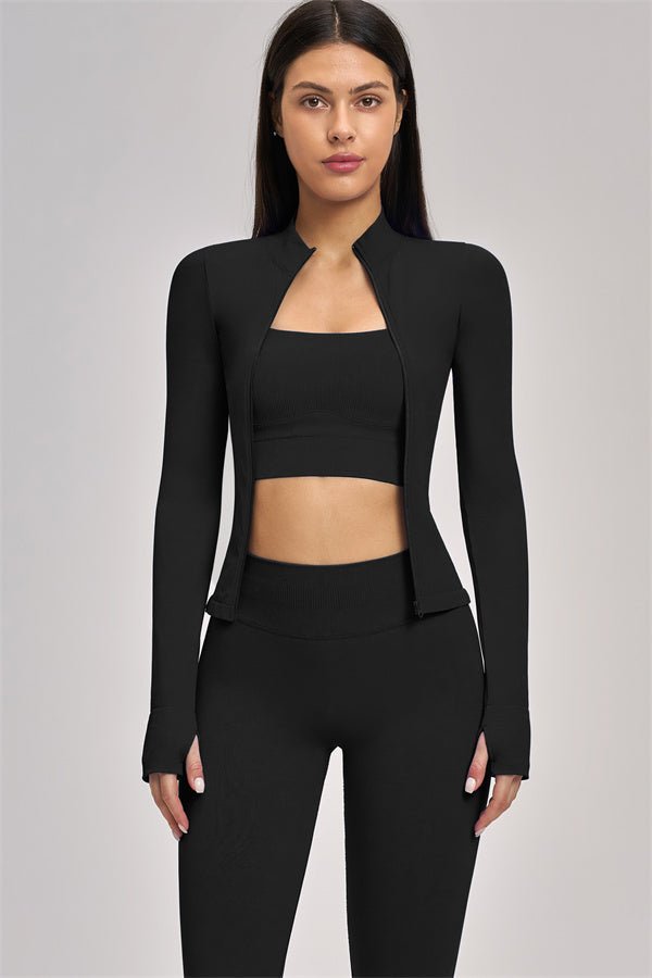 The Soleil Set | Jacket · Sports Bra · Legging