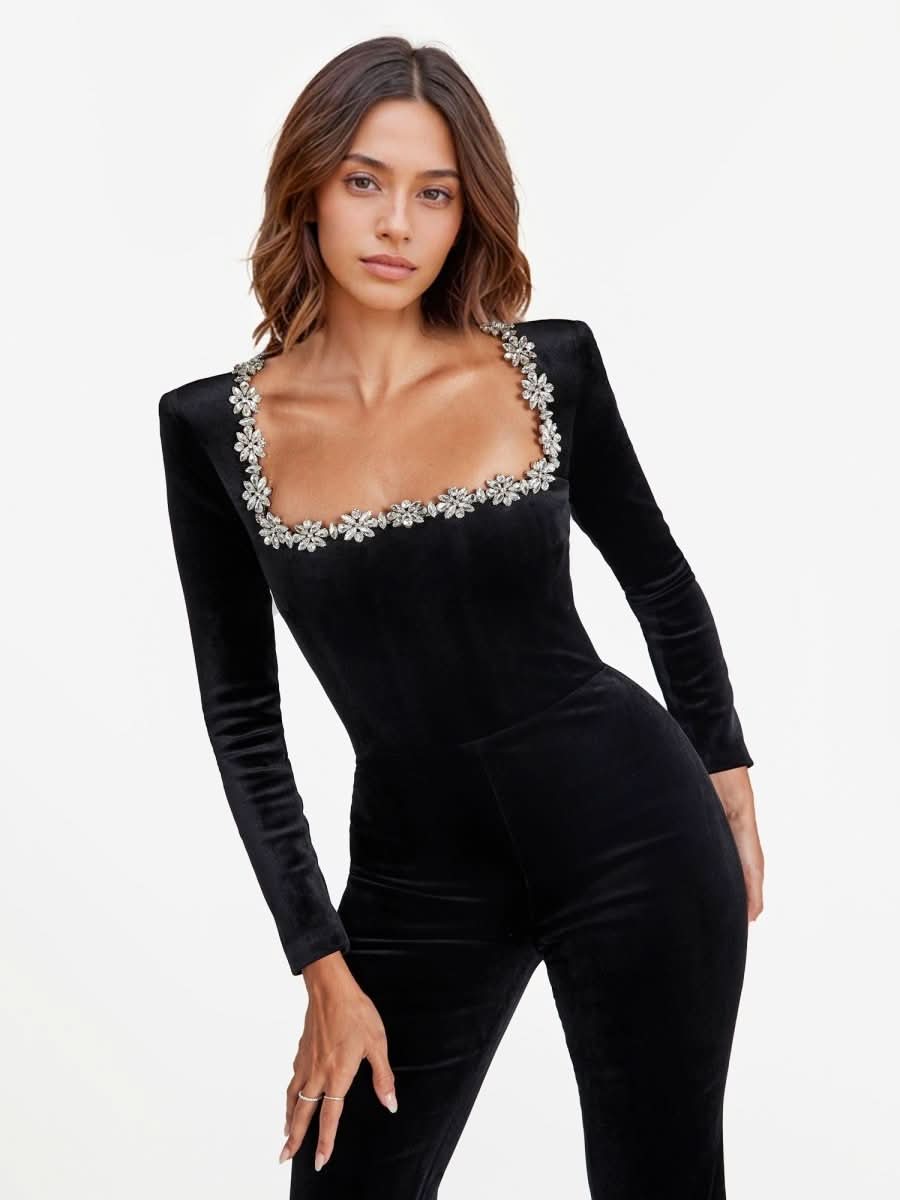 The Noël Velvet Jumpsuit