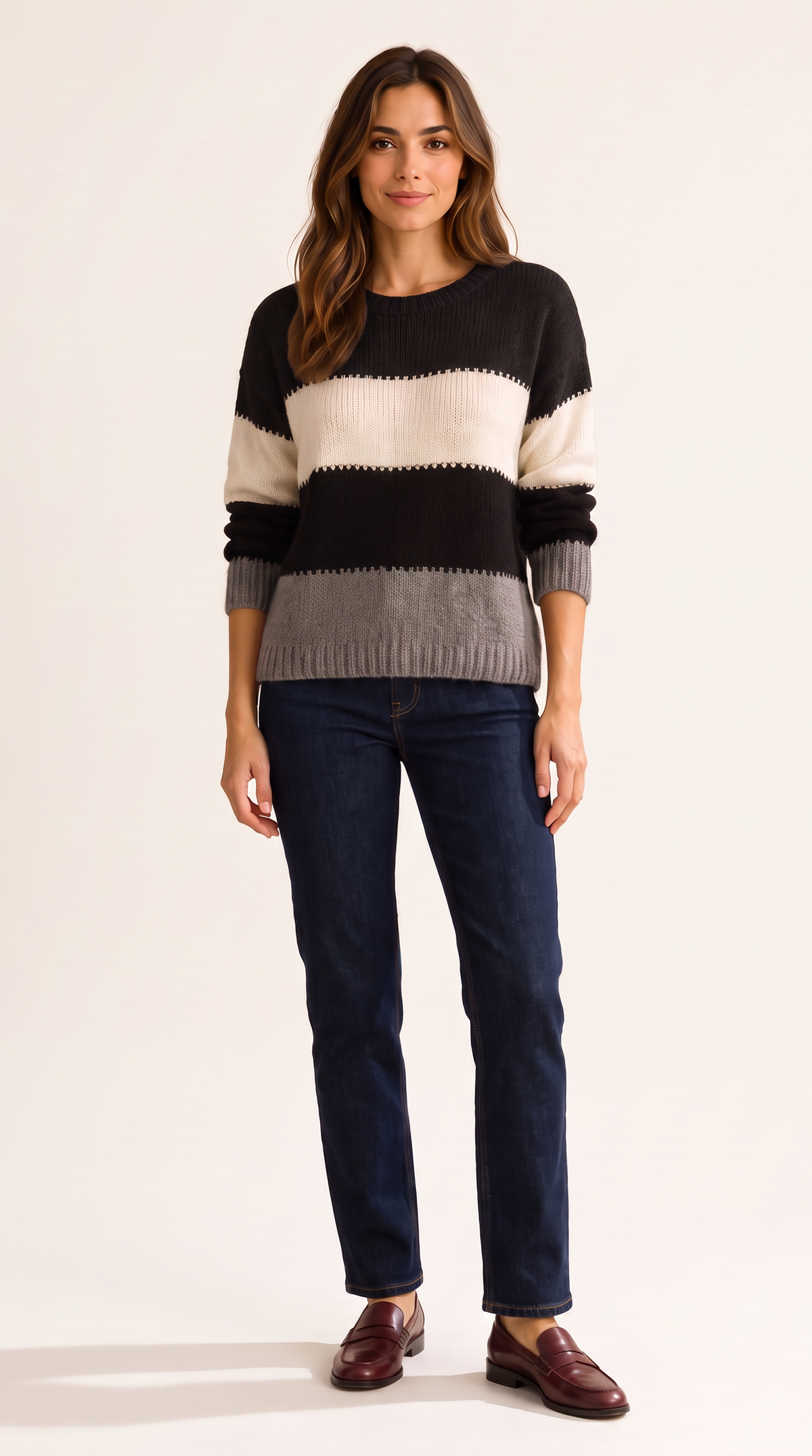 The Patchwork Stripe Sweater