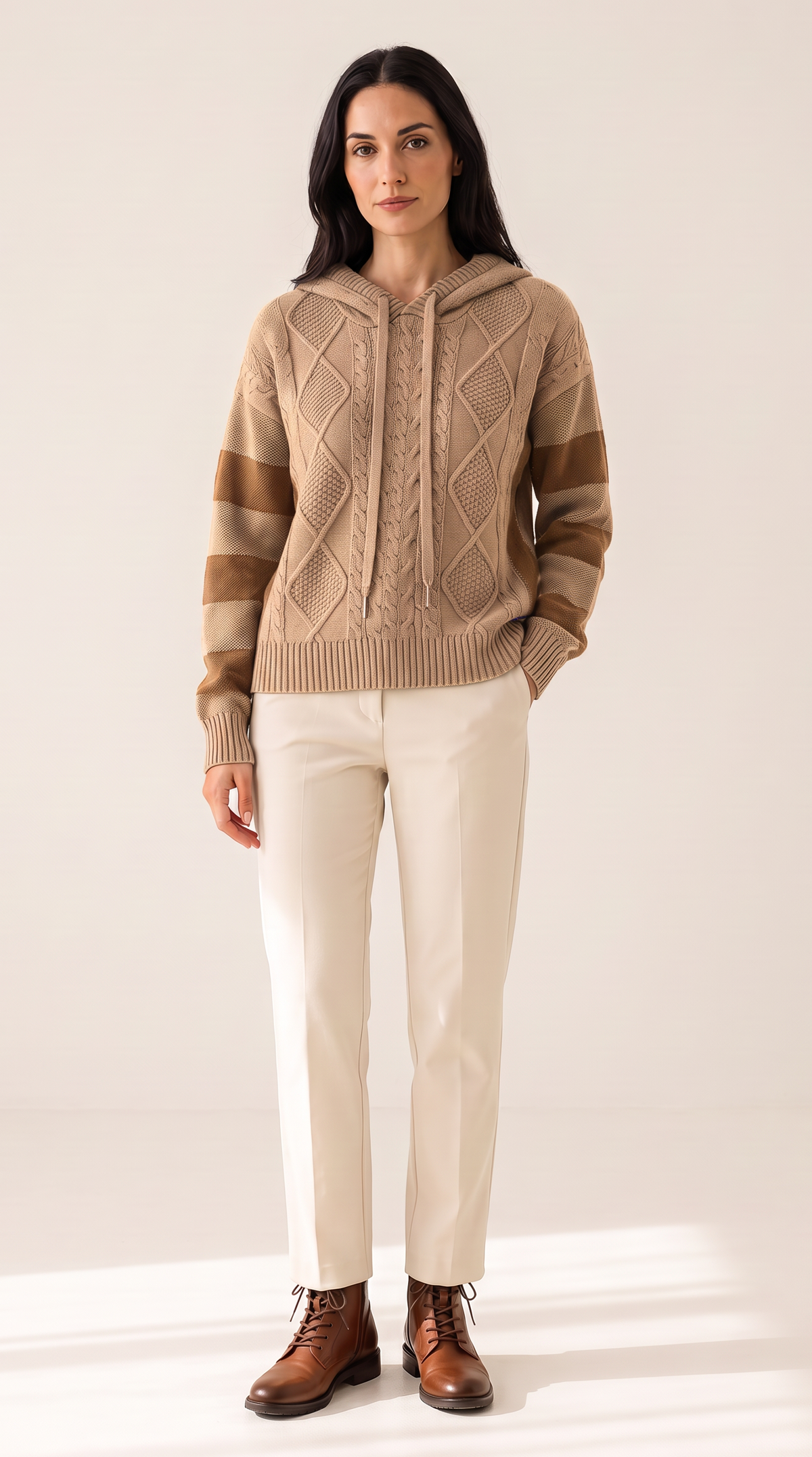 The Hooded Jacquard Sweater
