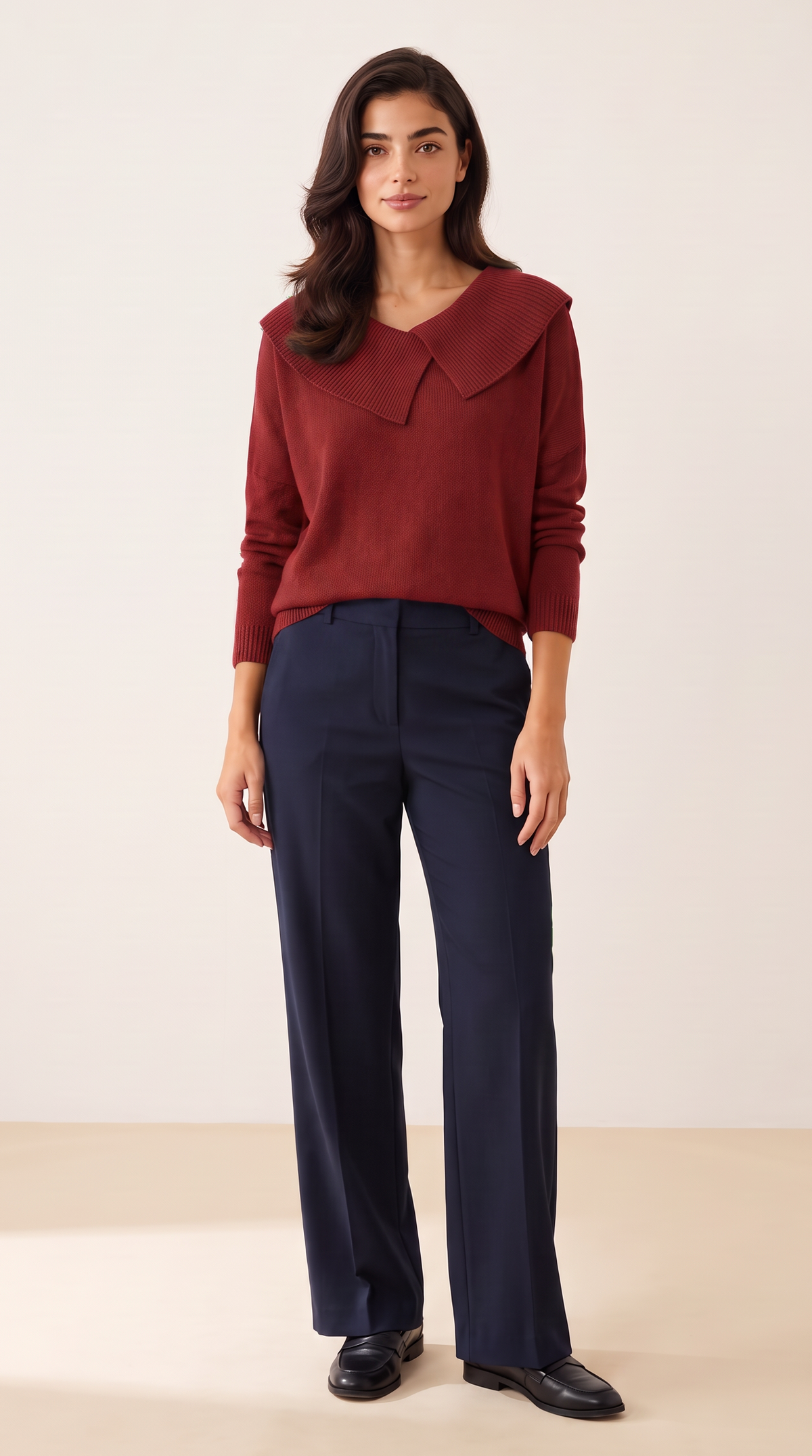 The Wide Collar Sweater