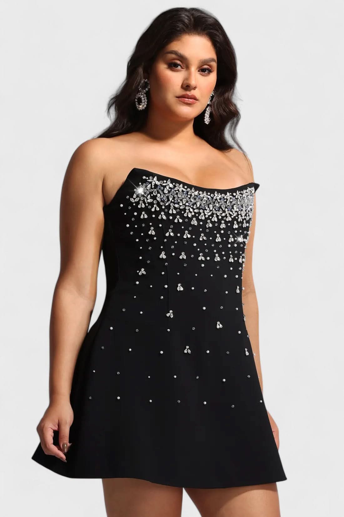 The Gemma Strapless Mini Dress