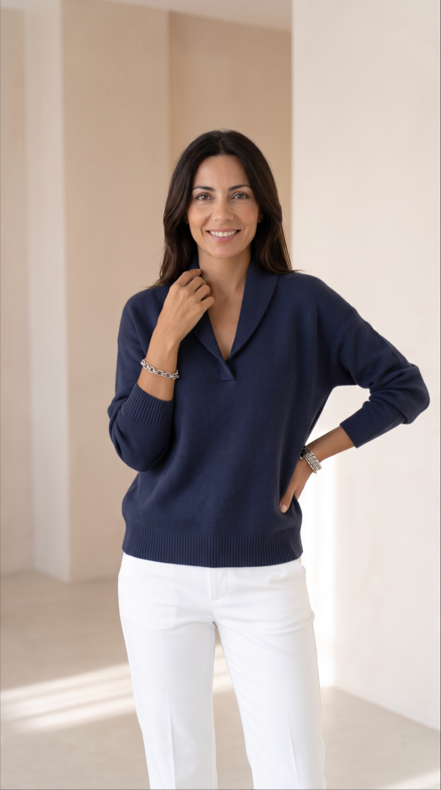 The Shawl Collar Sweater