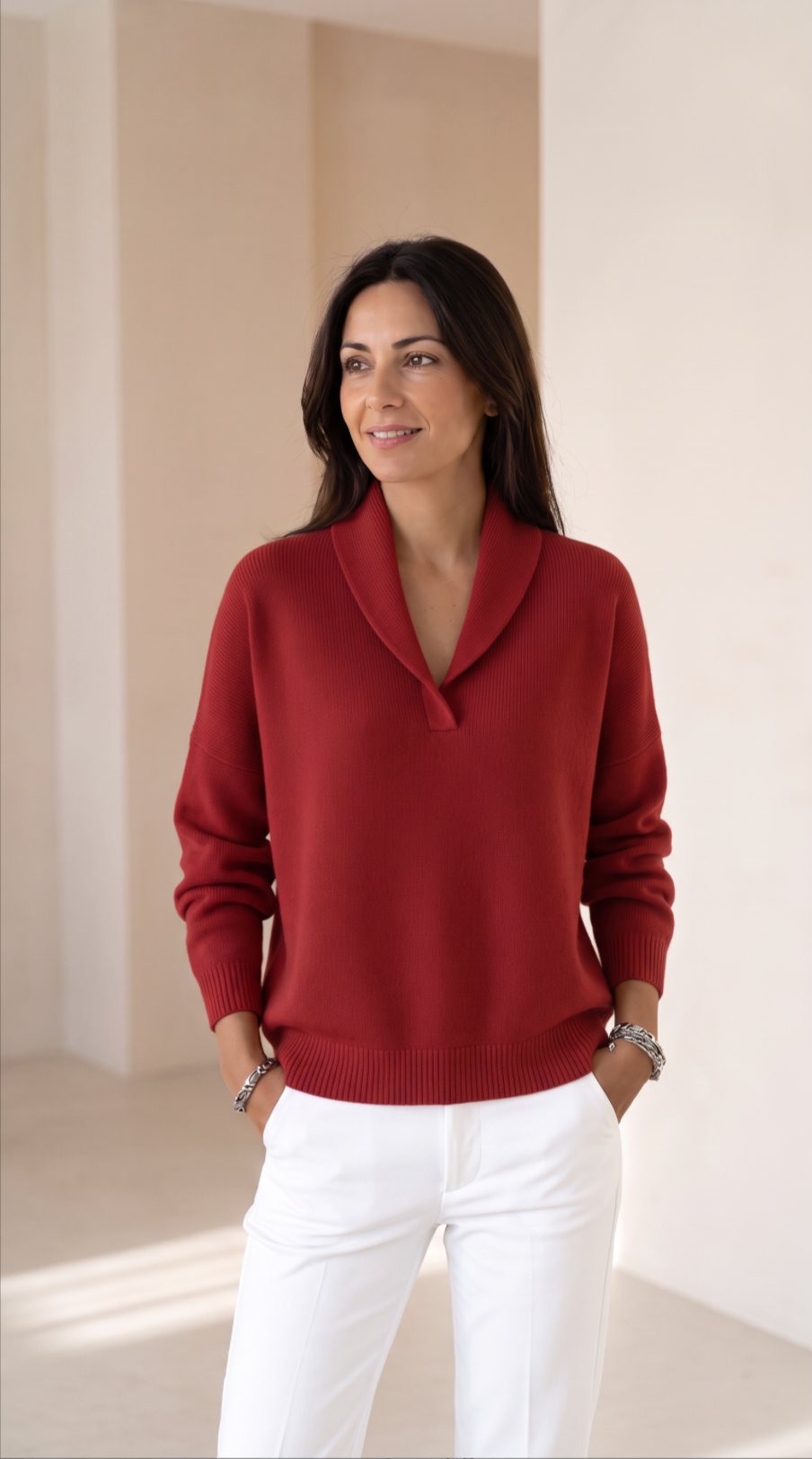 The Shawl Collar Sweater