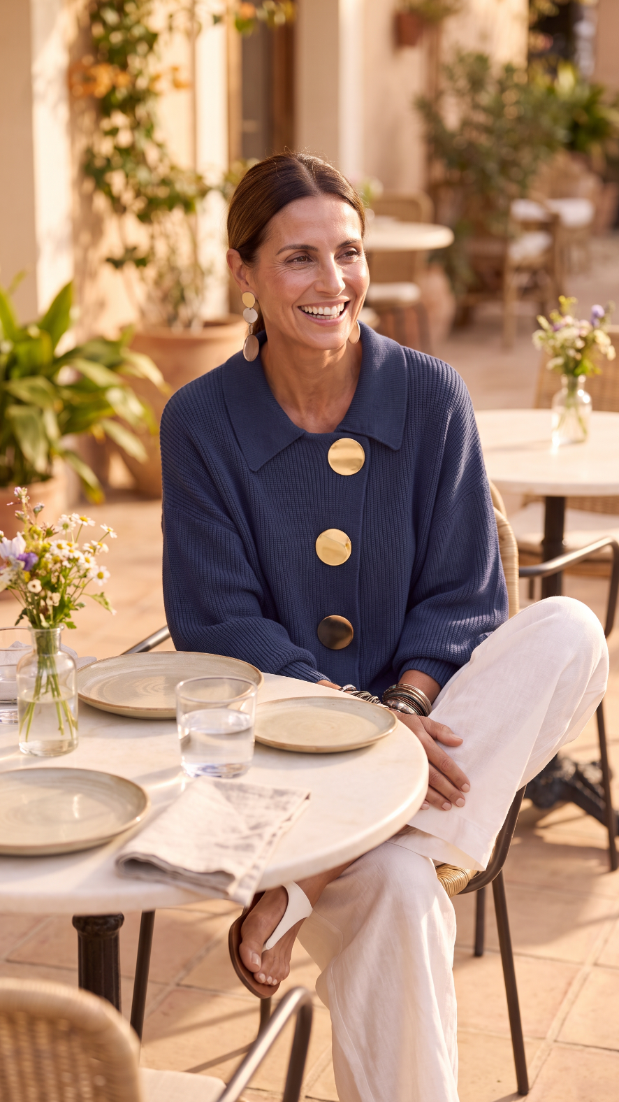 The Golden Button Cardigan