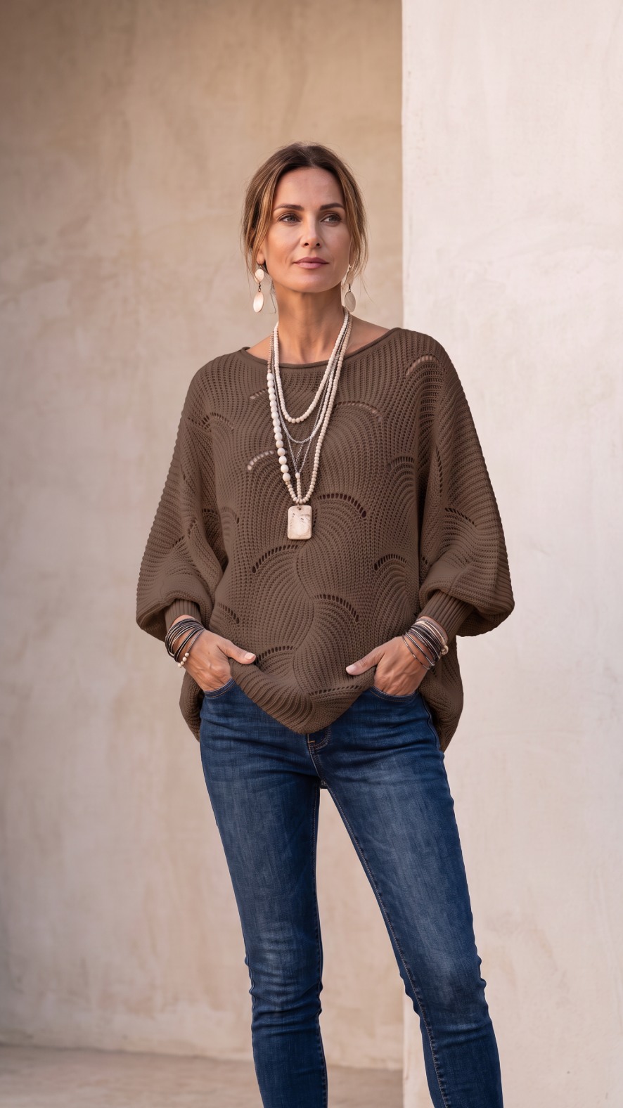 The Wave Pointelle Sweater