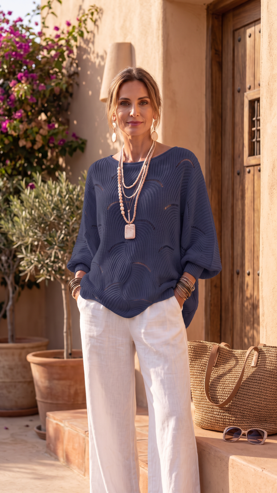 The Wave Pointelle Sweater