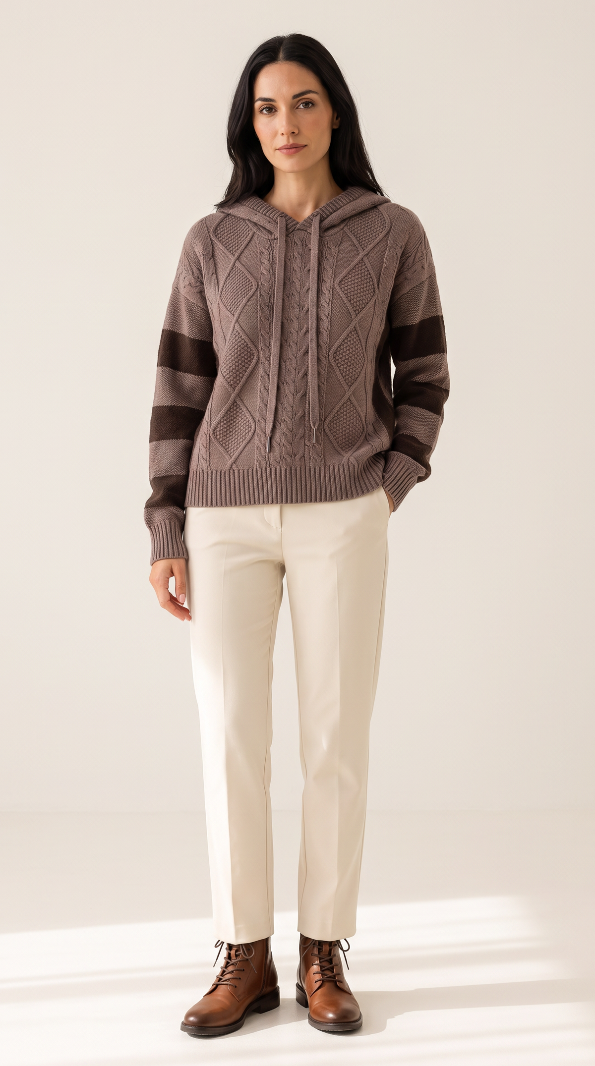 The Hooded Jacquard Sweater