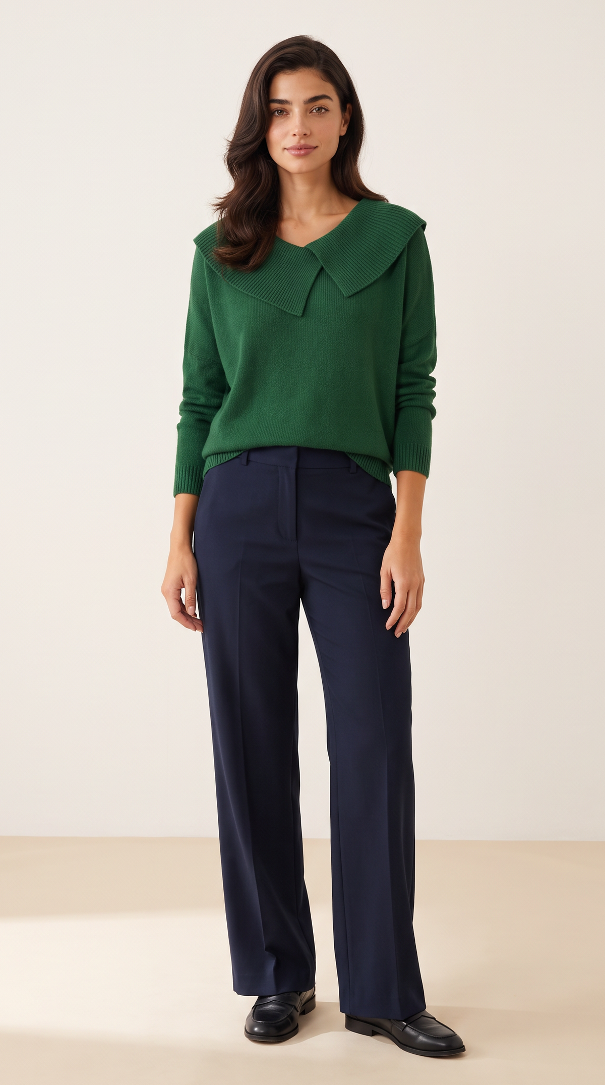 The Wide Collar Sweater