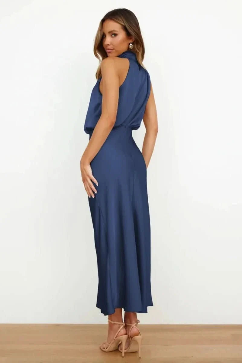 The Satin Halter Dress
