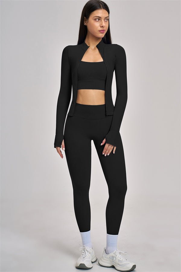 The Soleil Set | Jacket · Sports Bra · Legging