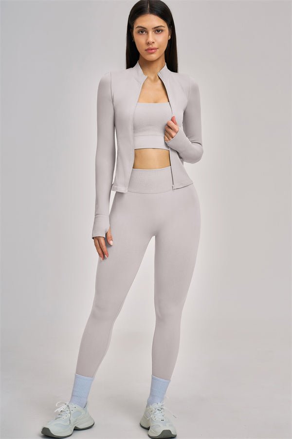 The Soleil Set | Jacket · Sports Bra · Legging