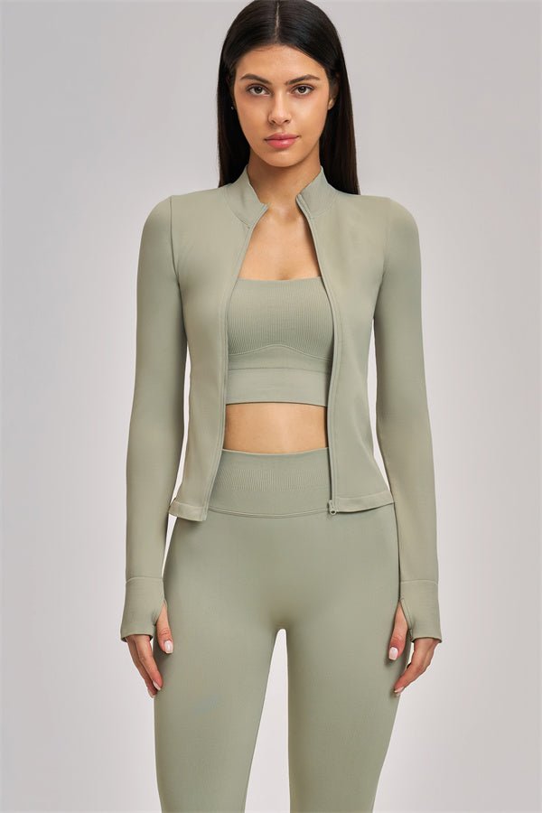 The Soleil Set | Jacket · Sports Bra · Legging