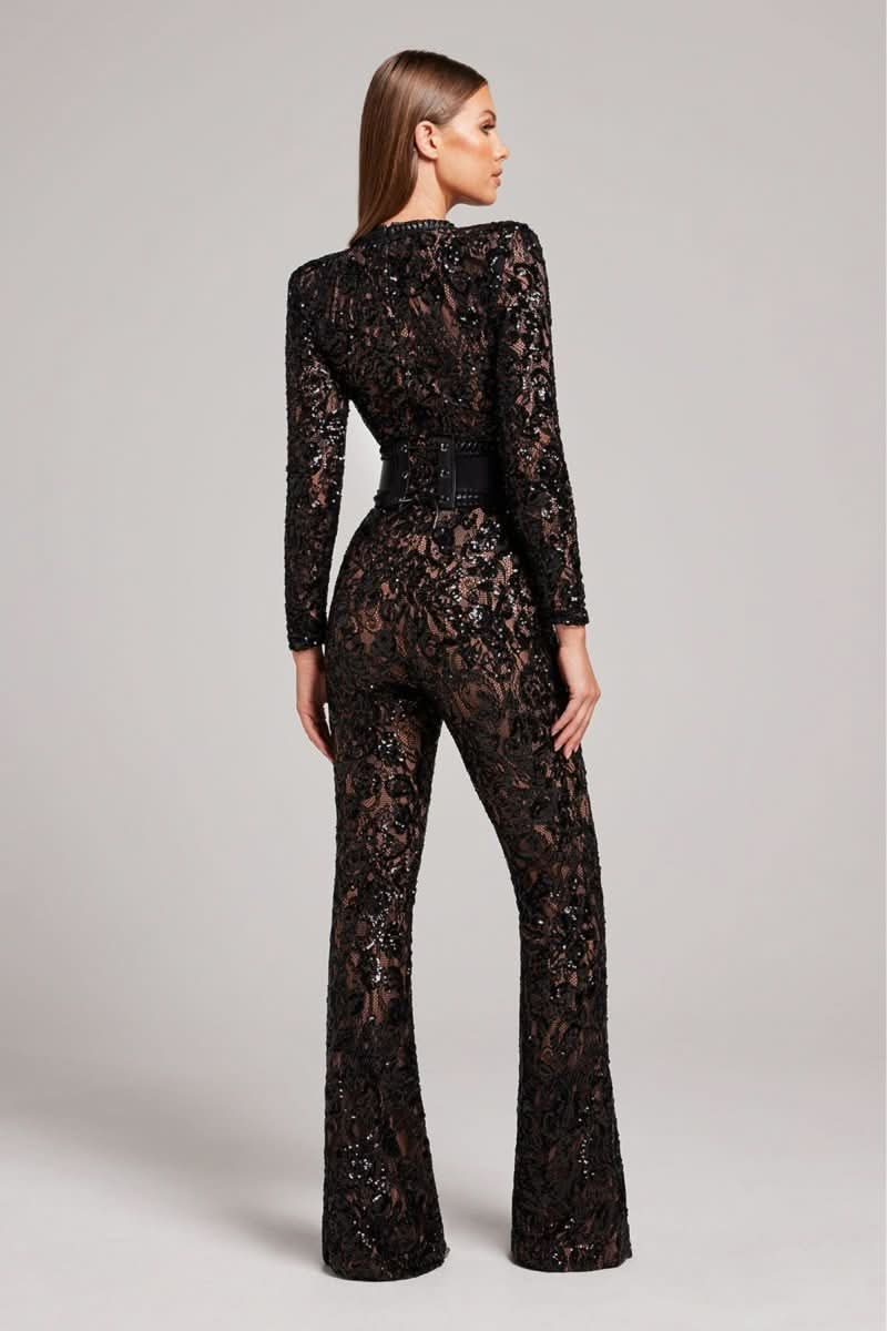 The Minuet Sequin Lace Jumpsuit